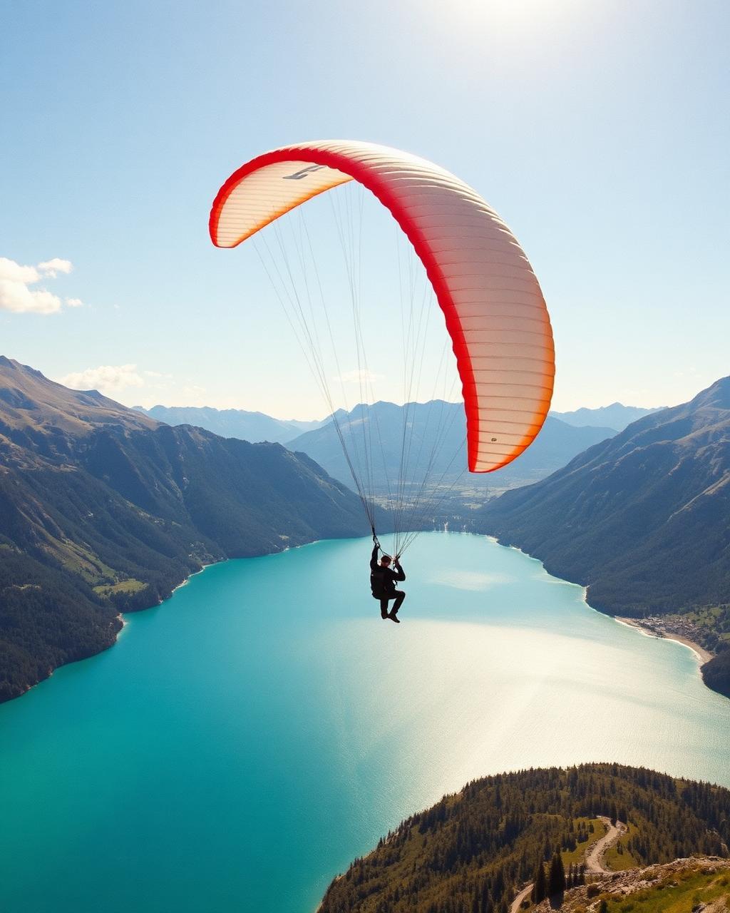 First flight over turquoise.